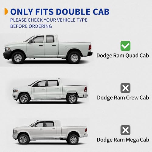 Estribos 6.5 pulgadas para Dodge Ram 1500 2009-2024 miniatura 2
