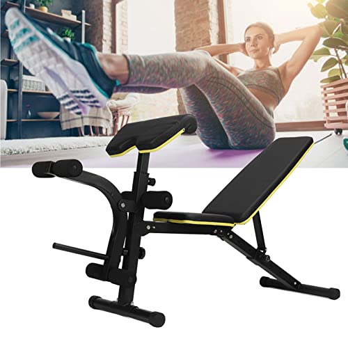 Foldable-Workout-BenchMultifunction-Workout-Bench-Foldable-Soft-PU-Adjust-Back-Cushion-Strength-Training-Chair-Weight-Exercise-Bench