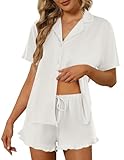 Short Sleeve Button-down Pj Set