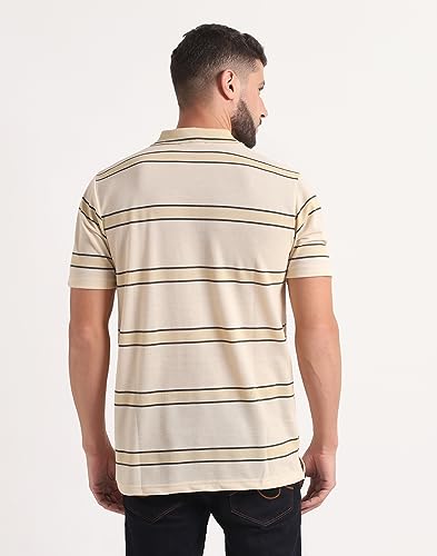 Image of INKKR Highflay Striped Men Regular Fit Polo Neck T-Shirt Combo