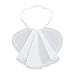 BLESSUME Chiffon Jabot Neckwear White