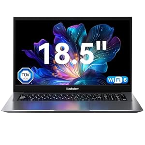 Blackview 18.5″ FHD Laptop, N150 Processor up to 3.6GHz, 16GB RAM Laptop with 512GB SSD, Full HD Display Laptops, Support WiFi 6, BT5.2, 3*USB3.2, Dual Speakers, 8000mAh Long-Lasting Battery