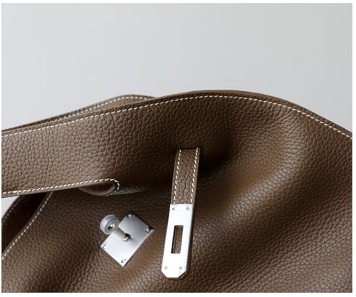 Leather Bucket Bag Large Capacity Hobo Handbag Shoulder Crossbody Bag Buckle Clutch Basket Satchel Luxury Elegant3