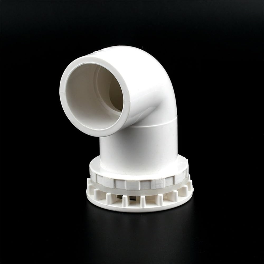 Pipe Drainage Joint 1pc White PVC 90 Degree Elbow/Straight Drainage Connectors, Garden Irrigation Fish Tank Overflow Joints(Yellow,32mm)