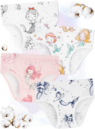 Girls' Underwear,Soft Cotton Tagless Panties for Toddlers' & Little Kids Comfort,Breathable Briefs,8-Pack2