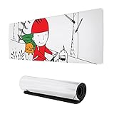 Bicycle Girl Lifestyle Leisure Large Gaming Mouse pad,, with Non-Slip Base (11.8x31.5 inches),...