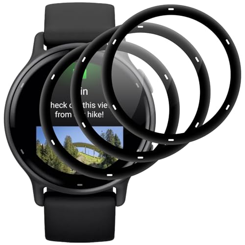 Joeyu (3 Stück) Panzer Schutz Glas für Garmin Vivoactive 5,Schutzfolie,9H Härte, Anti-Schock, Blasenfrei, Kratzfest, Fullscreen Panzerglas