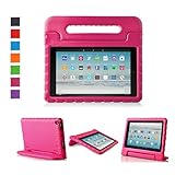 LTROP All-New Fire HD 10 Case - Shock Proof Fire HD 10 Tablet Case for Kids (7th Generation and 9th Generation, 2017 and 2019 Release) - Rose