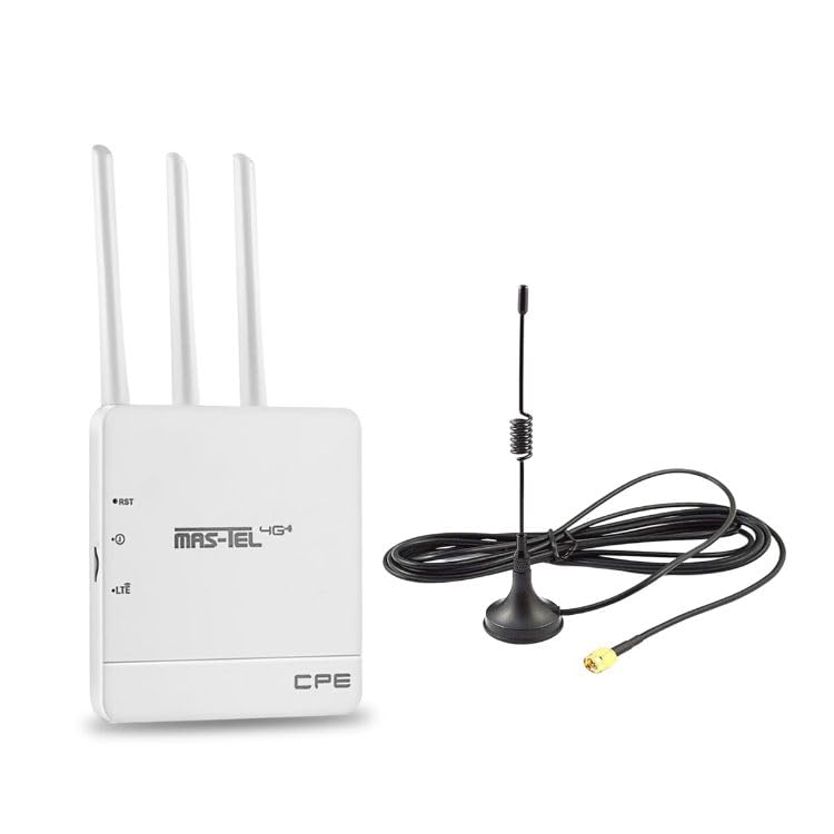 Telehatch 4G LTE WiFi Router, 300 Mbps, with Magnetic Antenna