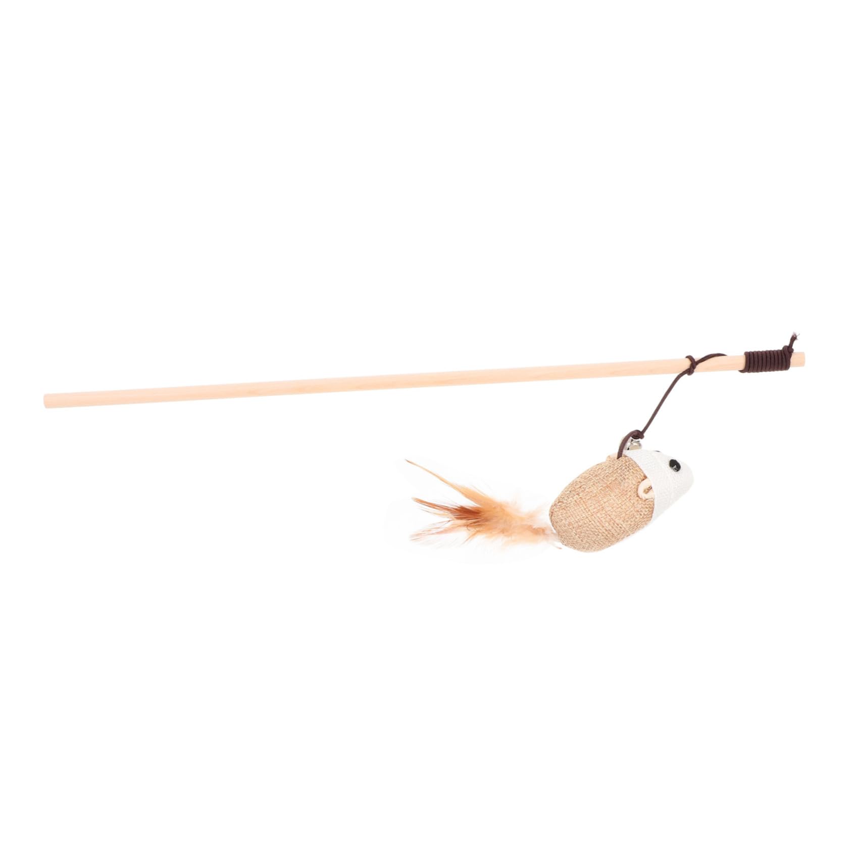 BESPORTBLE Canne À Pêche Interactive pour Chat Clochette pour Chat Dintérieur Robuste Et Amusante