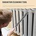 VILLCASE 1 Pack Radiator Cleaning Brush, Radiator Cleaning Brush Dryer, Dust Brush for Mechines Clean Household Cleaning Tool