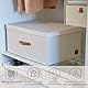 LOVE IT STORE IT Premium Aufbewahrungsbox mit Deckel - Box aus Leinen-Baumwoll-Mix - Verstärkt mit Holz - Extra groß - Stabil - Beige - 54x40x25 cm