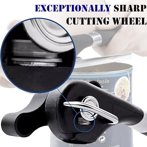 Can Opener Safe Cut, Smooth Edge Handheld Can and Bottle Opener, Portable, Durable Kitchen Tool for Home, Camping, Travel, Picnics, and Outdoor Use - Image 4