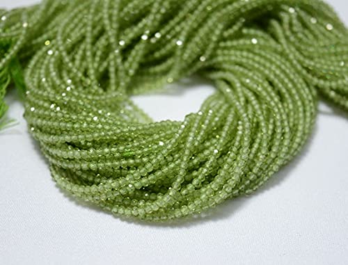 Peridot beads 2mm pour réparer et personnaliser vos bijoux de famille