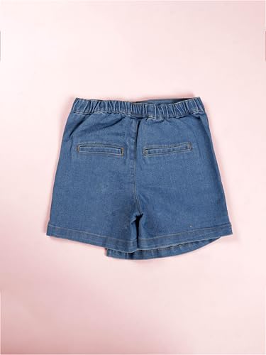 Image of KiddoPanti Girls Denim Over Lap Shorts