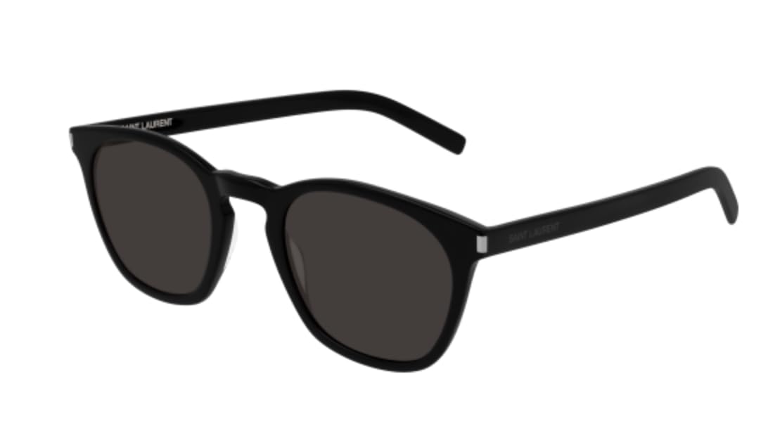 Saint Laurent Unisex Black Sl 28 Slim Sunglasses - Sunglasses - 49 Mm - Accessories