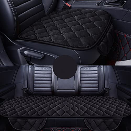 HONCENMAX Couverture de Siège de Voiture Coussin Housses de siège Coussin Protecteur Auto Supplies - Respirante / Doux / Chaud [sans Dossier]- 2 Housses de Siège Avant & 1 Housse de Siège Arrière Cover
