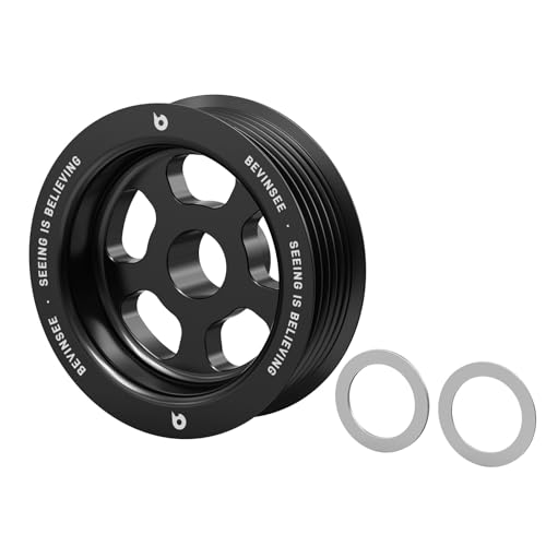 Bevinsee LS 3 OD Overdrive Alternator Pulley 6 Rib For LS1 LS2 LS3 LS6 Compatible with 98-02 F-Body 04-06 GTO 99-13 Truck/SUV V8 Billet Aluminum
