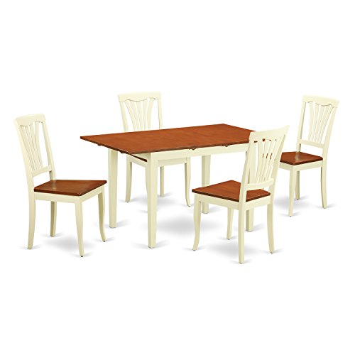 East West Furniture 5 Pc Dinette Set For 4-Kitchen Table And 4 Dining Chairs #TOP1