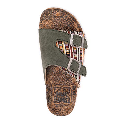 Muk Luks Women's Valerie Terra Turf Sandals, Green, 8 #TOP2