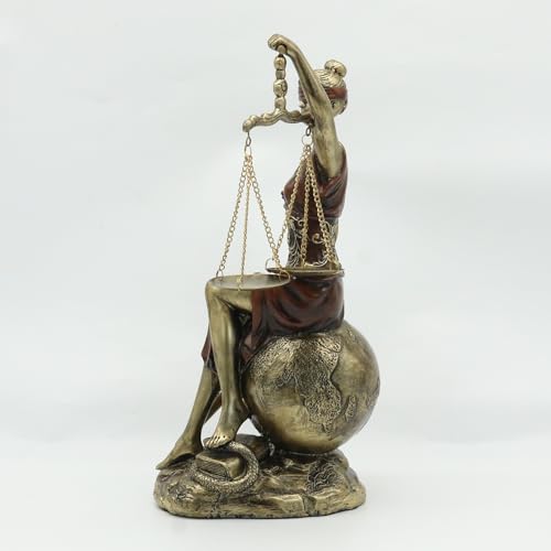 Estatua Themis Diosa Romana de Justicia en Resina 14" miniatura 6