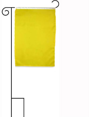 Deluxe 12x18 12"x18" Solid Yellow Sleeved wGarden Stand Flag by Lumaglow