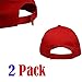 Make America Great Again Hat [2 Pack], Donald Trump USA MAGA Cap Adjustable Baseball Hat Red