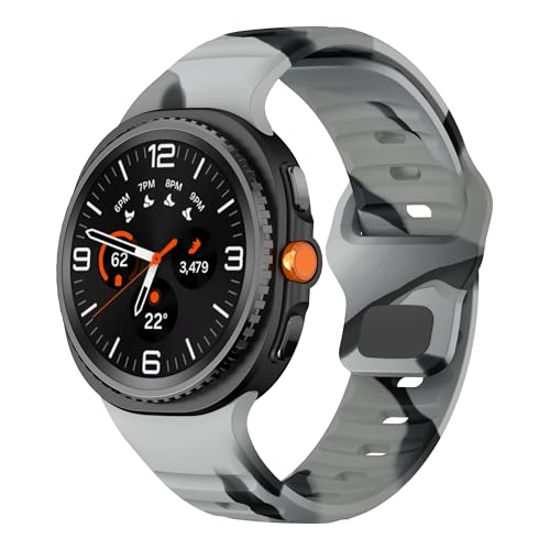 Image of XMUXI Compatible with Samsung Galaxy Watch 9 /8 Strap 44mm 40mm, Silicone Sport Breathable Bands for Galaxy Watch 8 Classic Straps 46mm (No Watch)