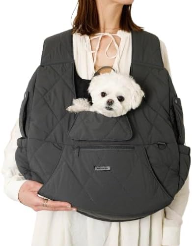 moncheri キルティングメッシュ付きフロントバッグ（犬用） Amazon | monchéri モンシェリ [キルティングメッシュ付きフロント