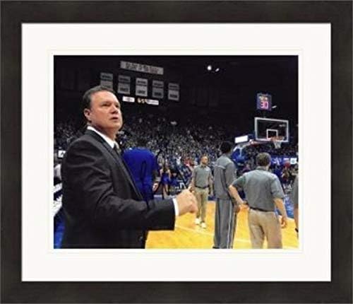 Autograph Warehouse 572019 8 x 10 in. Kansas Jayhawks, National Champions & Coach Bill Self Autographed Photo - No.20 Matted & Framed