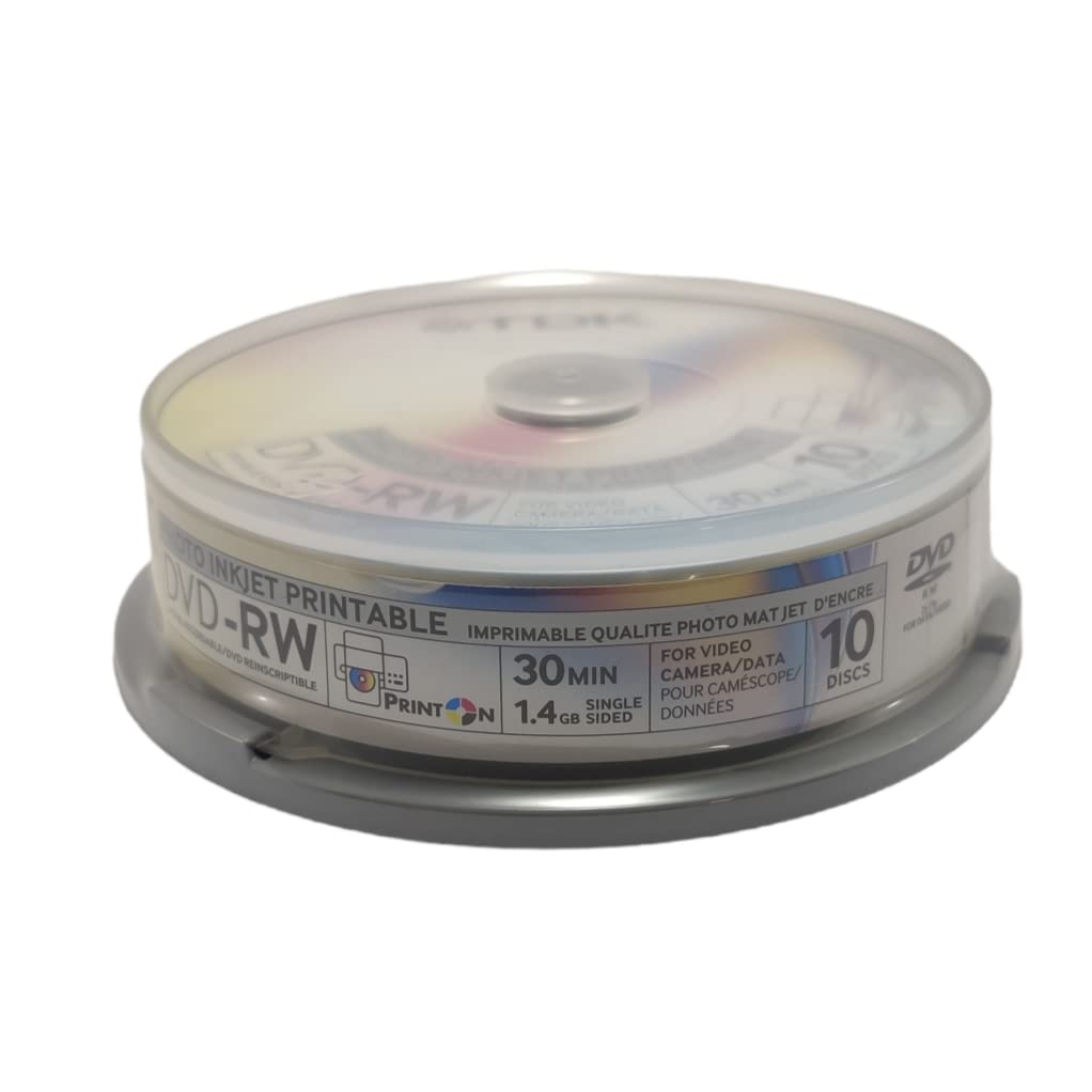 TDK DVD-RW 8cm 1.4Go 2x imprimable 10 pièces
