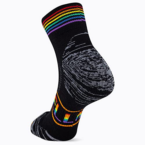 Image of Merrell Unisex Men's and Women's Zoned Cushioned Wool Hiking Ankle Socks - Breathable Arch Support