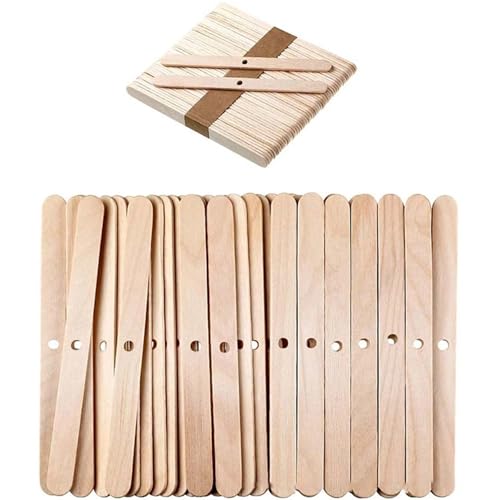 Soportes de mechas para velas, paquete de 50 unidades