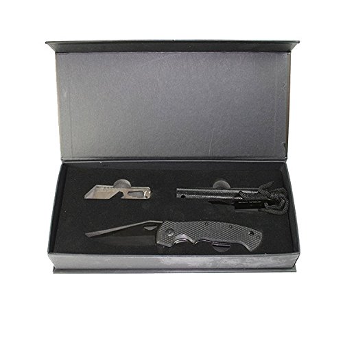 g8ds Tactical Messer-Set Survive Taschenmesser, Feuerstein, Multitool Armband Outdoor Festival