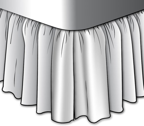 Close To Custom Linens Gathered Bedskirt Medina Swedish Blue Diamond Geometric Cotton #TOP1