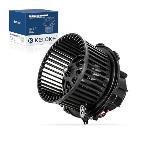 KELOKE Front Blower Motor AC Fan Compatible with Audi S4 A4/Quattro 2009-2012, S5 A5/Quattro 2008-2012, Q5 2009-2016, with Fan Cage, Replace# 700291 8K1820021A