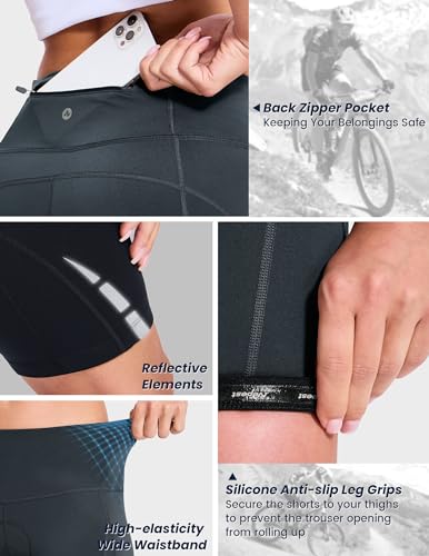 Nepest Calções De Ciclismo Femininos Acolchoados 4D Para Estrada E Com Bolso, Roupa Íntima Montanha,