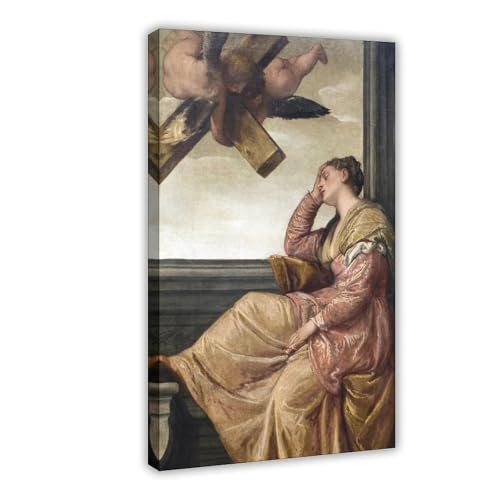Impression sur toile The Dream of Sainte-Hélène Paolo Veronese cadre bureau 30x45 cm