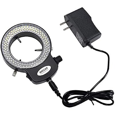 HAYEAR 34MP HDMI USB HD Digital Industry Video Microscope Camera+180X C-Mount Lens+144LED Light+Big Boom Stand Universal Bracket
