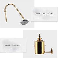 Vista 4 de JITEM Cafetera Belgium - Cafetera de lujo con sifón de equilibrio familiar real, diseño elegante, estilo retro con mango en U, olla de sifón