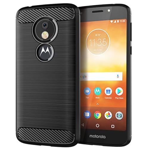 Sidande - Funda para Moto E5 Play/Motorola E5 Go/Moto E5 Cruise, funda ultra delgada para teléfono con absorción de golpes, funda protectora de goma TPU de fibra de carbono para Motorola Moto E5 Play