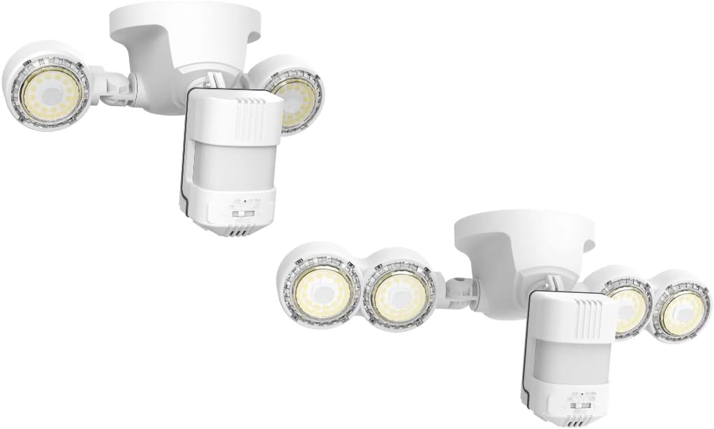 SANSI Upgraded 25W Motion Sensor Outdoor Lights 3000LM 5000K Dusk to Dawn Security Light, 4 Modes, 320°Wide Angle Illumination Super Bright 40W 5000 LM 5000K for Garage, Yard, IP65 ETL