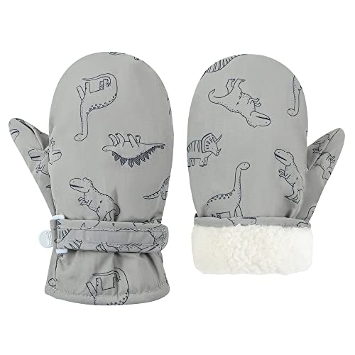 Fynnsure Toddler Mittens Lined Fleece Snow Gloves...