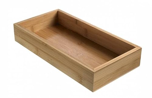 Leone srl Contenedor Bamboo Asia 15,3 x 30,6 x 5 alt. Bandeja portaobjetos portaequipajes
