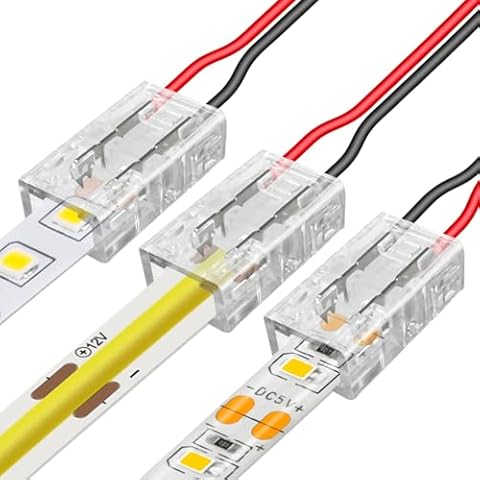 Aroidful 25PCS 2 Pin COB LED Connectors Cover