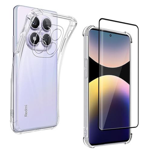 For Xiaomi Redmi Note 14 Pro 5G P[Xi1j+3DȖʃtBi1j Redmi Note 14 Pro 5G Jo[ \tg TPUf ^ y wh C菝h~ Gǂ Sʕی ϏՌJo[ (NA)