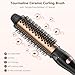 3-in-1 Thermal Brush for Blowout Look, 1.5 inch Heated Round Brush with Ion Detachable Heated, Makes Hair Straightening and Smoother Get Natural Curls, Dual Voltage for Travel, Quick&Easy
