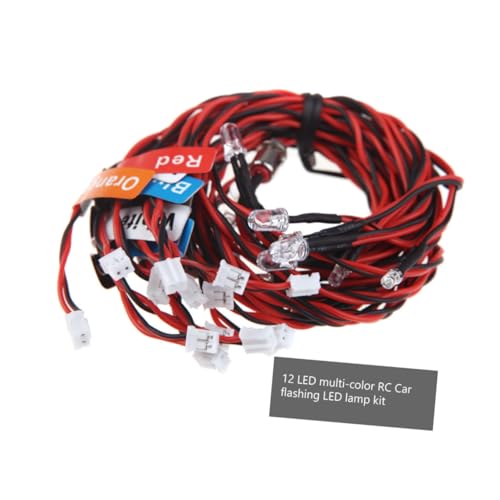Kit led para crawler RC con luces traseras ajustables y sistema de bajo consumo 7