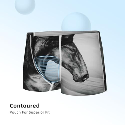 Boys' Cotton Boxer Brief Soft Underwear-Running Horse4