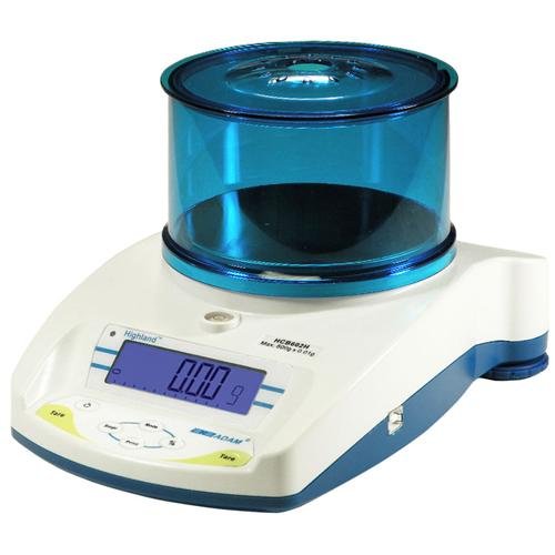 Adam EquipmentHCB 1002 110V Highland Portable Precision Balance, 1000 g Capacity x 0.01 g Readability, 110V